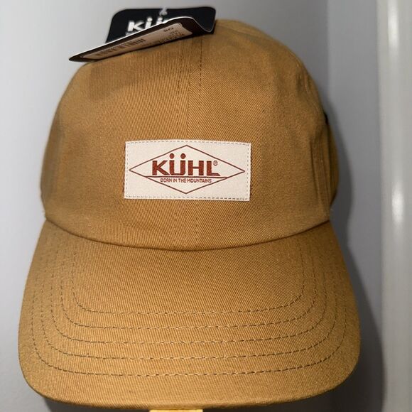 Kuhl Other - KUHL Throwback Unstructured Hat Leather Strap Patch Cotton Baseball Cap Teak